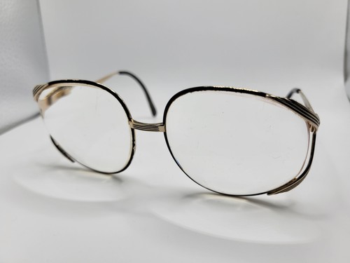 Vintage Christian Dior 2387 Austria Gold Round Eyeglasses FRAMES ONLY 55-16-120 - Picture 3 of 17