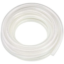 1/2" x 3/4" OD - 10 Ft High Pressure Braided Clear PVC Vinyl Tubing Flexible ...
