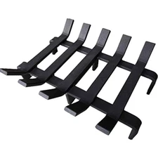 Heavy Duty Steel Firewood Holder 13x10x4 Inch Fireplace Stove Accessory