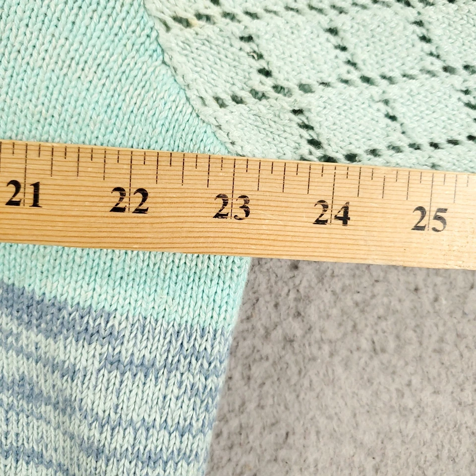 Cárdigan de punto Storybook para mujer 1X suéter sonidos del mar playa perlas conchas costa Foto 4 de 4