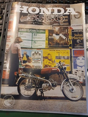 Honda SS50 Sales Brochure. Original.  Good Condition.