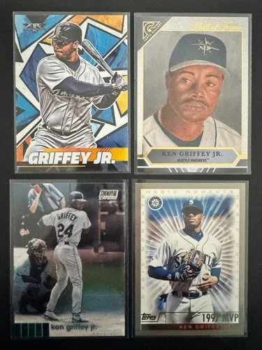 KEN GRIFFEY JR Topps Multi-Year Lot of 4 cards Sea Mariner MLB HOF 1317