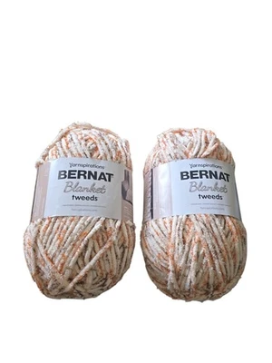 2 NEW Bernat Blanket tweeds Yarnspirations Woodland Tweed yarn skein 10.5oz 300g - Image 1 of 2