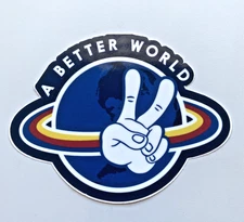 RARE Dutch Bros * A Better World * Peace Sign * Sticker * New