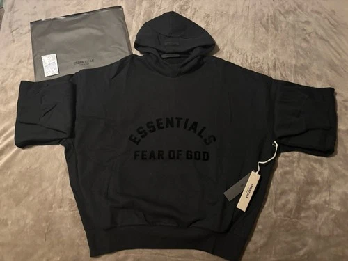 NEW Fear of God Essentials Black Hoodie Size Medium 100% AUTHENTIC✅