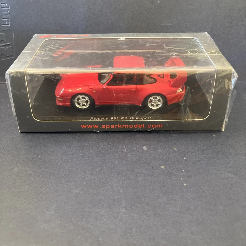 1/43 Spark 1995 Porsche 993 RS Clubsport Red S4474 Diecast Model Car NEW - Image 2 of 4