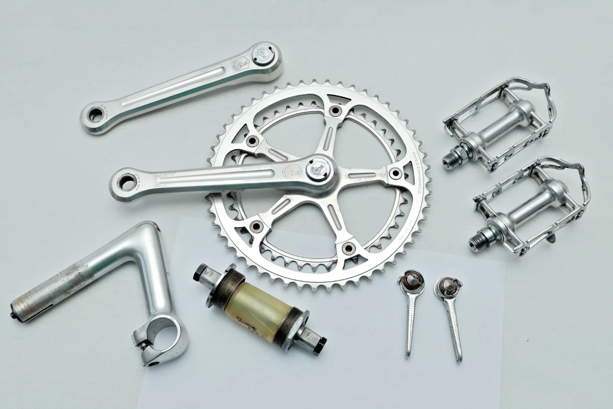 CAMPAGNOLO RECORD 10S GroupSet 11s Carbon Crank 170mm 54/39T Ultra Torque Brakes EUR 983,34 - FR