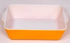 Vintage Pyrex 2 Quart 0503 Orange Refrigerator 8" Casserole Dish No Lid MCM