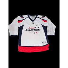 Reebok Youth Washington Capitals Hockey Jersey-White/Red/Blue, L/XL