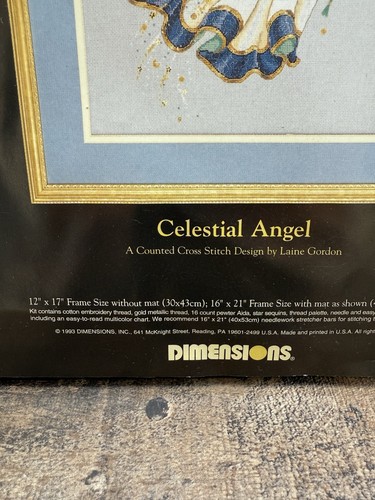 NUOVO Vintage Dimensions Gold Collection ANGELO CELESTE kit punto croce 3755 - Foto 3 di 3