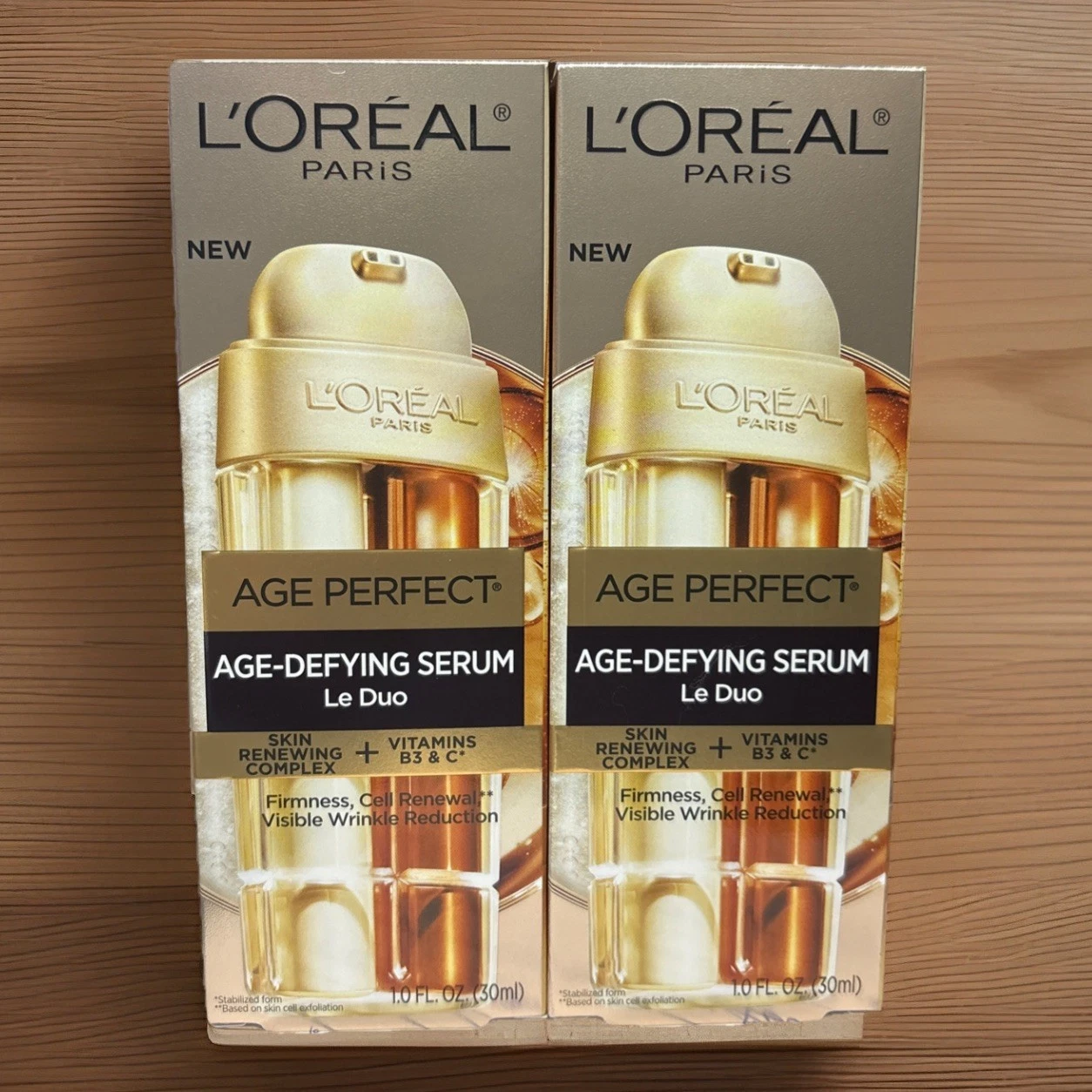 L'oreal Age Perfect Age Defying Serum Le Duo Full Sz New 2-in-1 1fl oz. 2 PACK