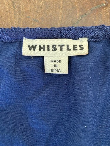 Whistles Blue Sun Dress Size 10 midi Length. - Picture 8 of 9