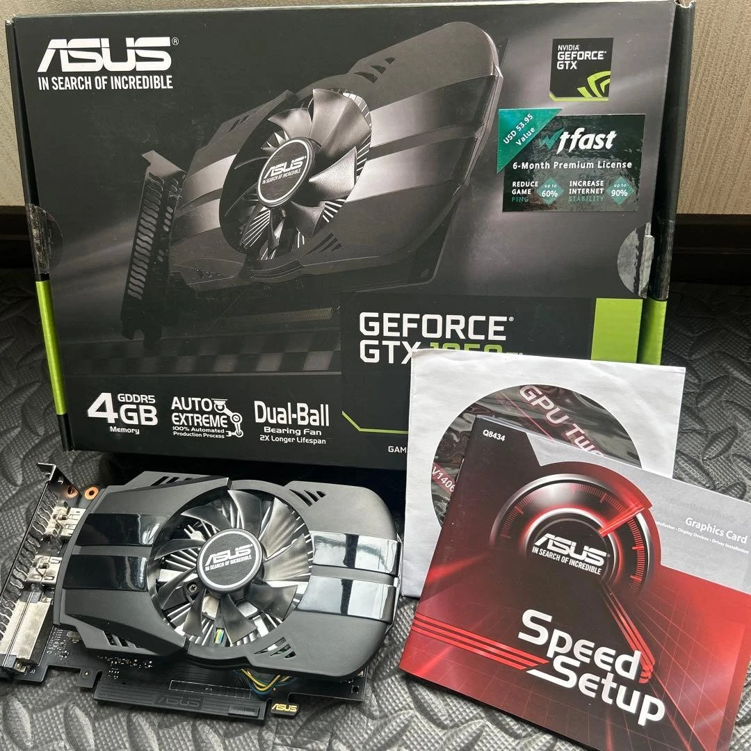 ASUS NVIDIA GeForce GTX 1050 Ti 4 GB Memory Computer Graphics