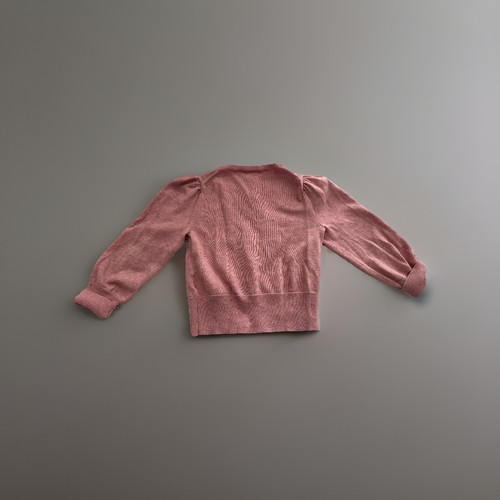 J. Crew Crewcuts Mädchen rosa Puffärmel Baumwolle Strickjacke Pullover Freizeit Schule - Bild 2 von 3