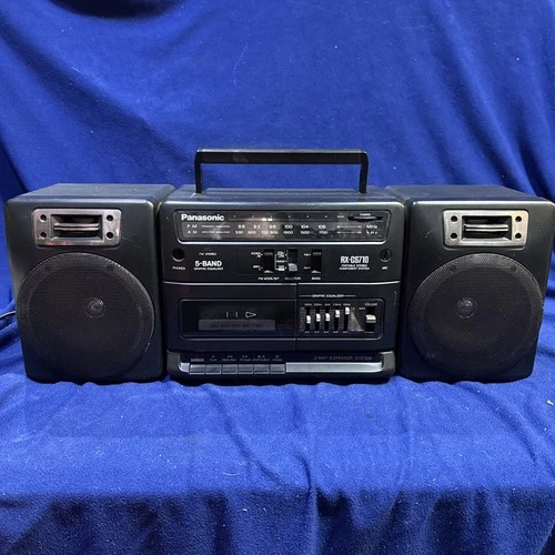 Panasonic RX CS710 Portable Stereo System Cassette Player AM FM Tested Working
