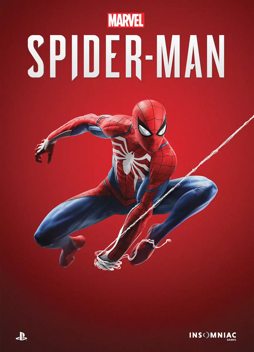 Poster A4 Quadro Moldura Spider Man Ps4 Aranha 32x23cm #11