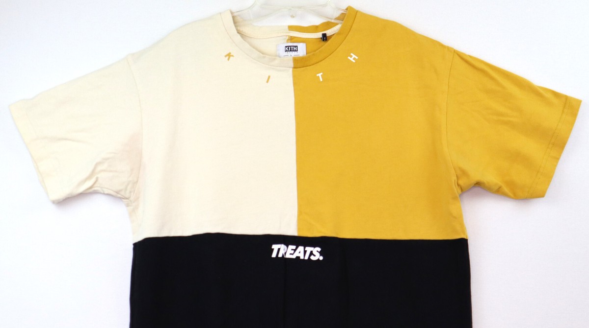 Kith Treats ~ Tri-Block Tri-Color T-Shirt #KH3432 Short Sleeve