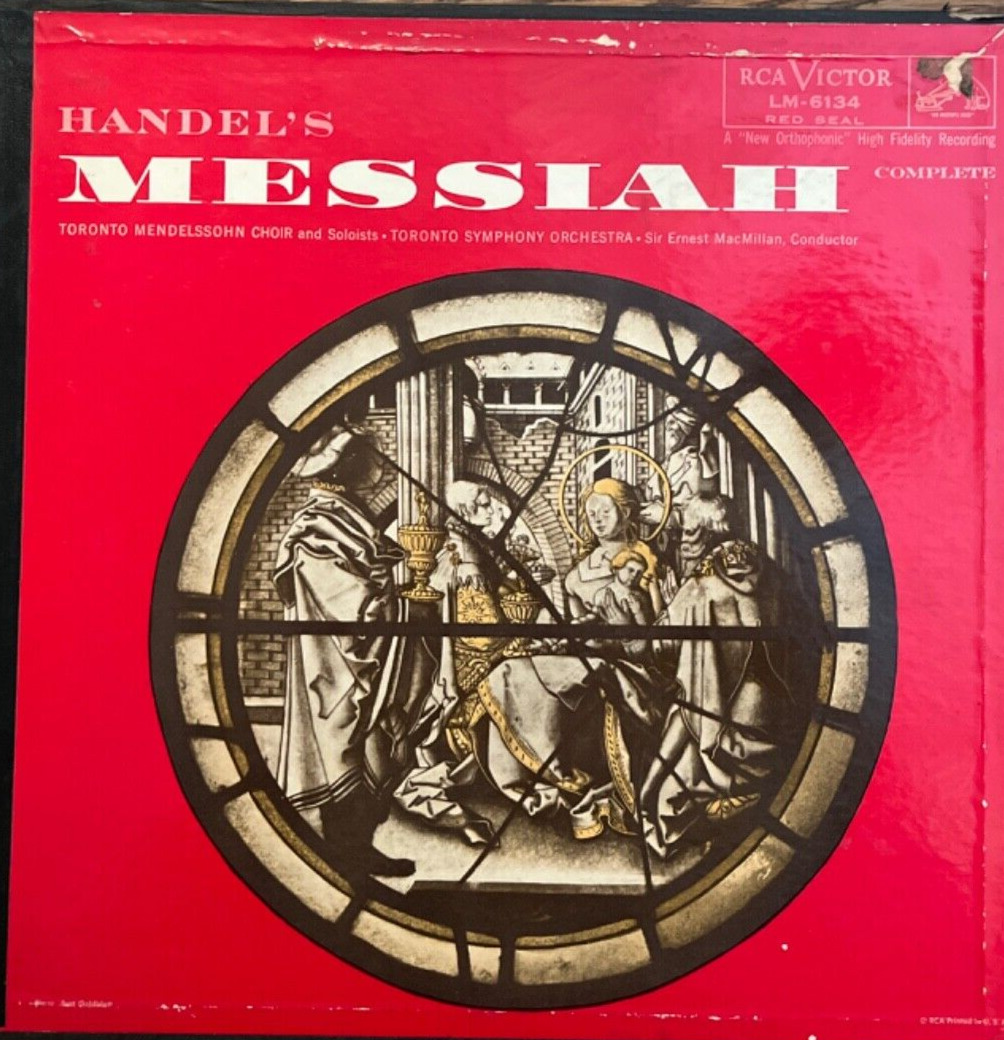 1967 Handel's Messiah (Complete) Toronto Symphony & Mendelssohn Choir 3LP; NM/VG