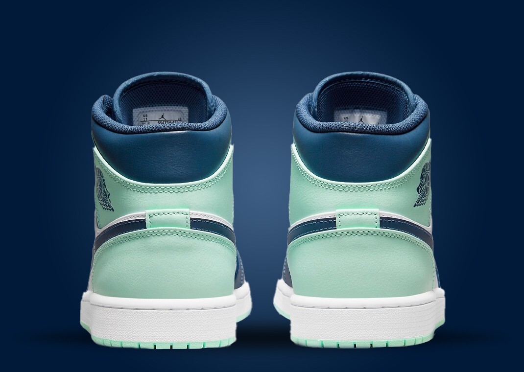 Size 9.5 - Jordan 1 Mid Blue Mint 2022 for sale online | eBay