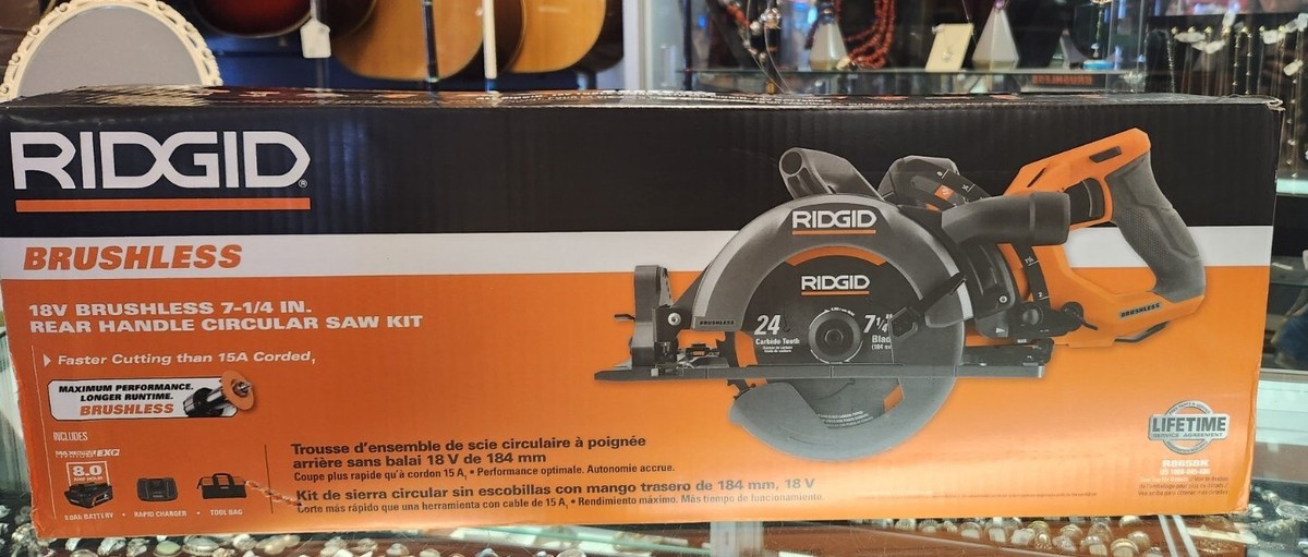 Rear Handle Circular Ridgid Cordless Circular Saw With Battery