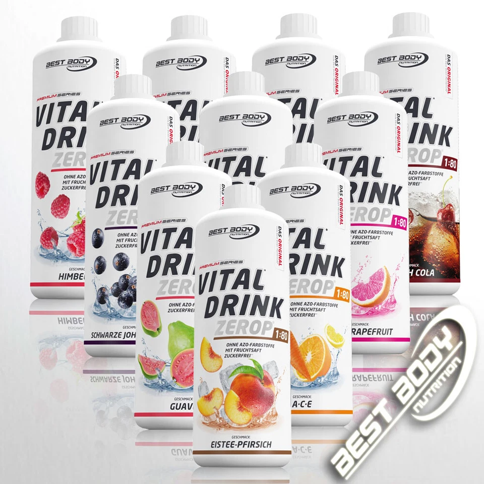 Best Body Nutrition Low Carb Vital Drink Mineraldrink Sirup 1 Ltr  11,94€/ 1 Ltr - Bild 2 von 3