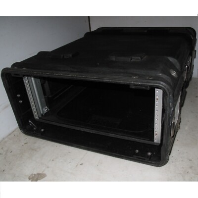  Rackmount 4U 19x24 ECS Composite Shockmount Electronics Black Equipment Case