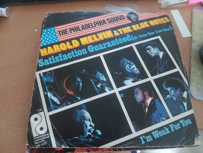 RECORD SINGLE HAROLD MELVIN & THE BLUE NOTES - SATISFACTION GUARANTEED/I'M WEAK 