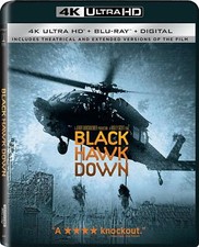 Black Hawk down 4K Ultra HD  Blu-ray  Digital 