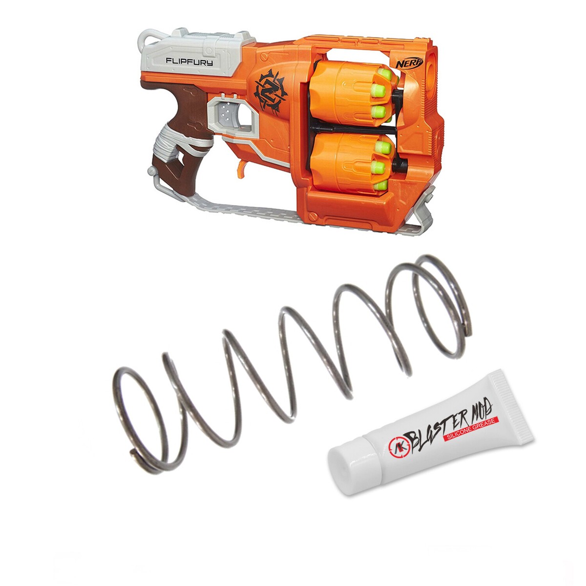 Modify Upgrade Spring Coil for Nerf Zombie FlipFury Blaster