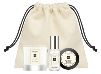 4 PC Jo Malone London Fresh & Opulent Set New in JML Draw String