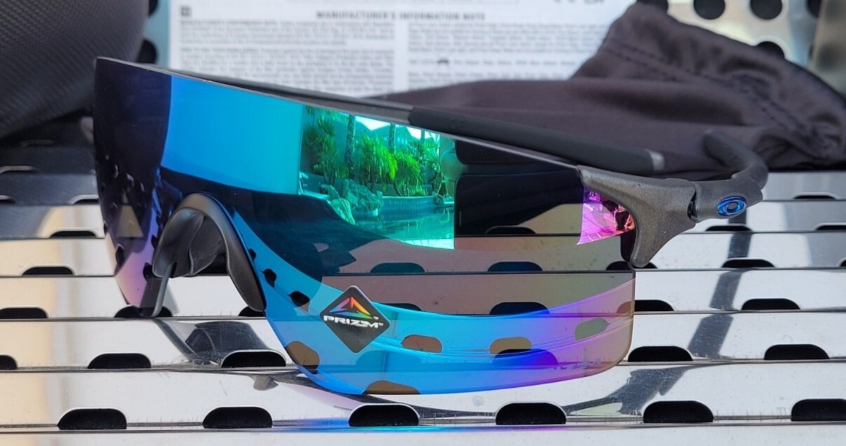 New Oakley EVZERO BLADES 9454-0338 Sunglasses Matte Steel w/ Prizm