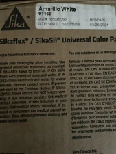 (16) SIKA / SIKASIL UNIVERSAL COLOR PAKS AMARILLO WHITE 91169