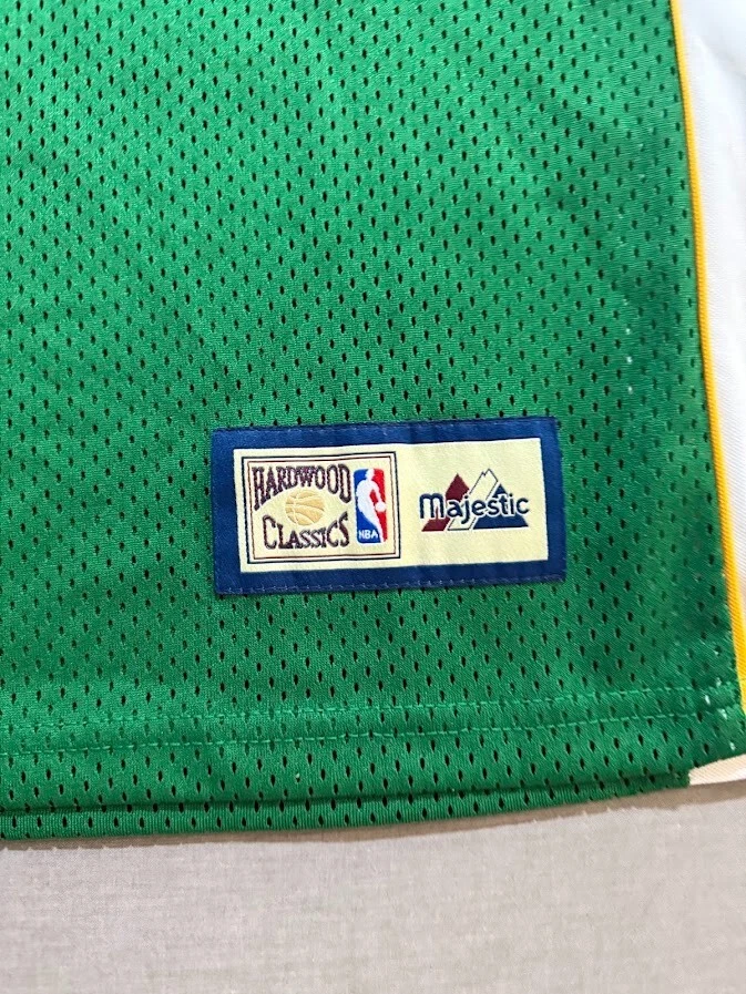 Camiseta masculina Boston Celtics Hardwood Majestic Classics NBA verde L EUA - Imagem 4 de 4