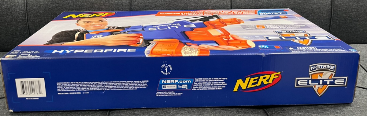 Nerf Hyperfire N-Strike Elite Blaster #B5573 Rare Brand-New Look