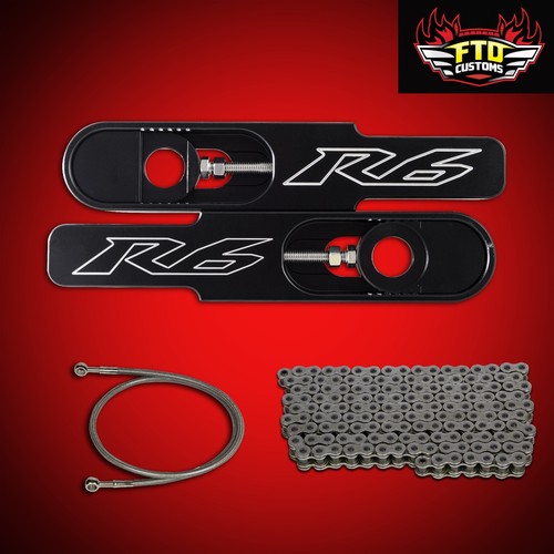 Yamaha R6 Swingarm Extensions 2006 & 36" Brake line, Chain R6 Swingarm