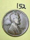 1924-D LINCOLN WHEAT CENT, low mintage semi-key date, "VERY GOOD" condition #152