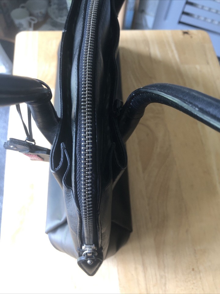 Womens Radley Leather Shoulder Bag Tote Handbag In Black with 2 Radley