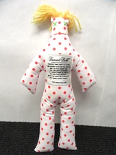 Dammit Doll 12" Red Polka Dots "Grab It & Slam It Dammit"  We Combine Shipping!!