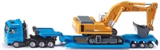 SIKU - MAN 8x4 truck with Liebherr 974 Litronic excavator on 3-essle gear door...