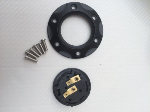 VOLANT DE COURSE EN DAIM 330 MM ET KIT BOSS POUR VW GOLF MK4 MK5 POLO + PLUS - Photo 3 sur 4