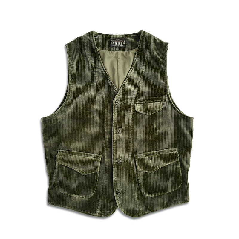 Mens shop corduroy vest