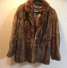 SAGAMINK fur coat Woman's Brown mink Size 11