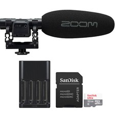 Zoom M3 MicTrak Stereo Shotgun Microphone and Recorder Essential Kit