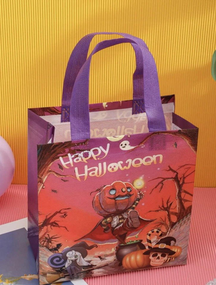 BOLSA DE REGALO DE BOTÍN DE PAPEL DE FIESTA TRUCO O TRATO DE HALLOWEEN BOLSA DE DULCES DULCES Foto 3 de 4