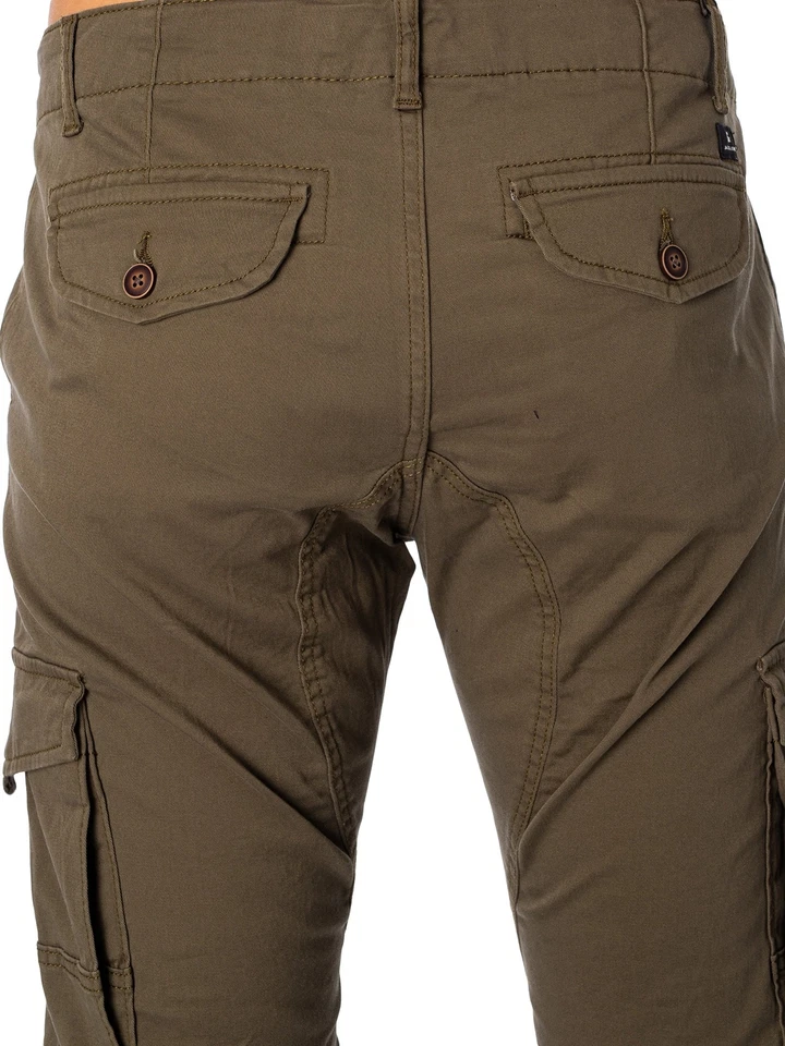 Jack & Jones de los hombres Paul Flake 542 Cargos, Verde - Imagen 4 de 4