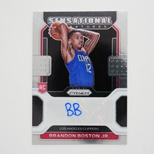 2021 Prizm Basketball Brandon Boston Jr Rookie Auto Sensational Signatures SSBRB
