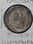 1872 C Germany Prussia 1 Silber Groschen AL79 — photo 3