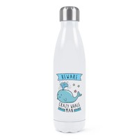 Beware VerrüCkte Wal Mann Doppelwand Wasserflasche Lustig Thermo