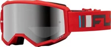 Zone Goggle Red/Charcoal W/ Silver Mirror/Smoke Lens