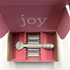Joy Women's Razor Handle + 4 Razor Blade Refills, Teal